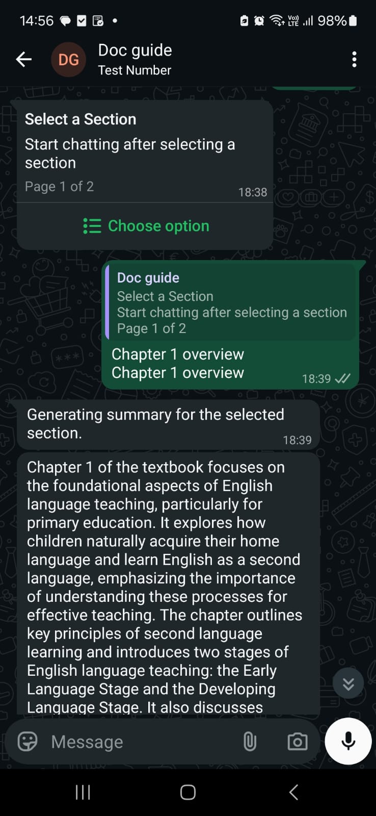 WhatsApp-based L&D with AI assessment