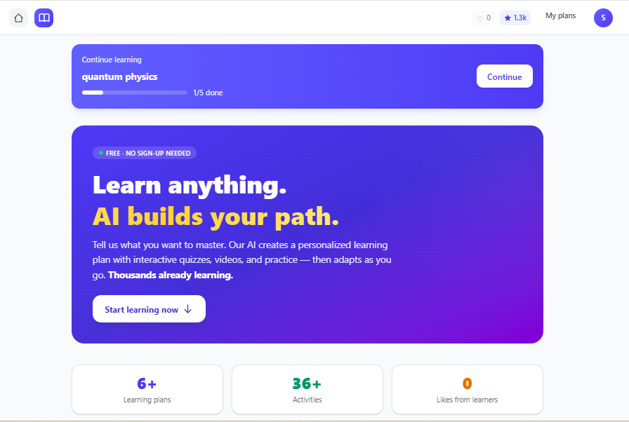 LEarnr — self-learning with AI