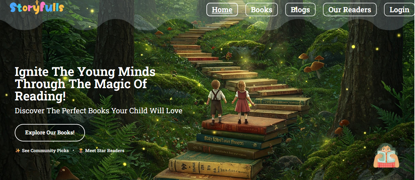 Children's books portal for parents